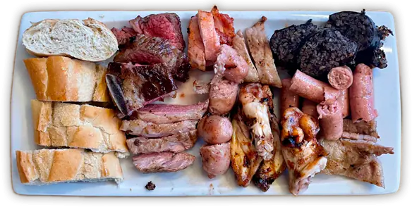 Parrilla completa en bar restaurante SABOR Y FÚTBOL